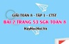 Giải bài 2 trang 53 Toán 8 Tập 1 SGK Chân trời sáng tạo